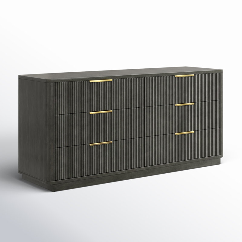 AllModern Akira 6 - Drawer Double Dresser & Reviews | Wayfair AllModern Akira 6 - Drawer Double Dresser & Reviews | Wayfair